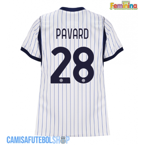 Camisa de time de futebol Inter Milan Benjamin Pavard #28 Replicas 2º Equipamento Feminina 2026-27 Manga Curta